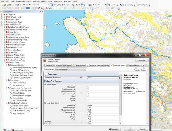 Screenshot of Untamo tools for safety analysis of spent nuclear fuel in Olkiluoto